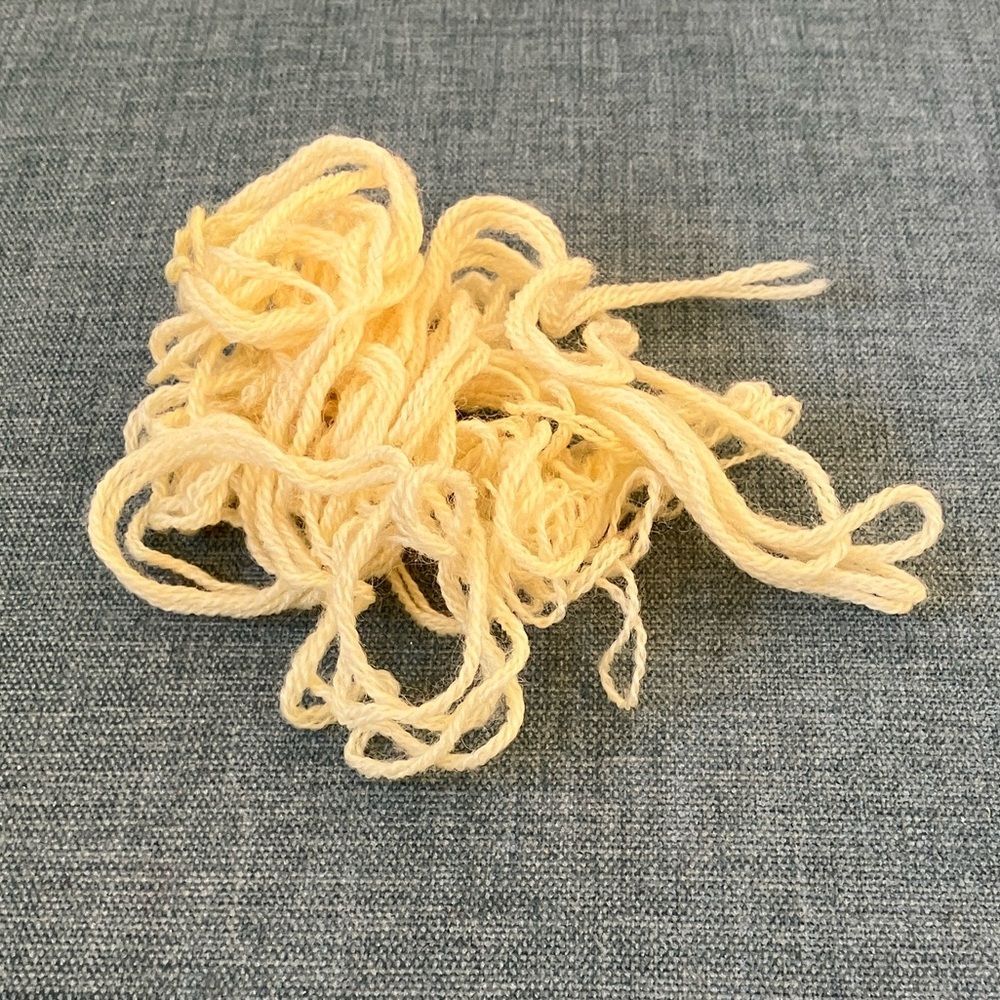 Yellow Needlepoint Thread Yarn
